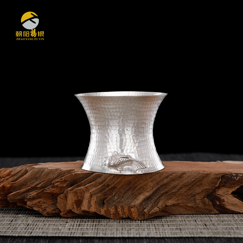 纯银茶托