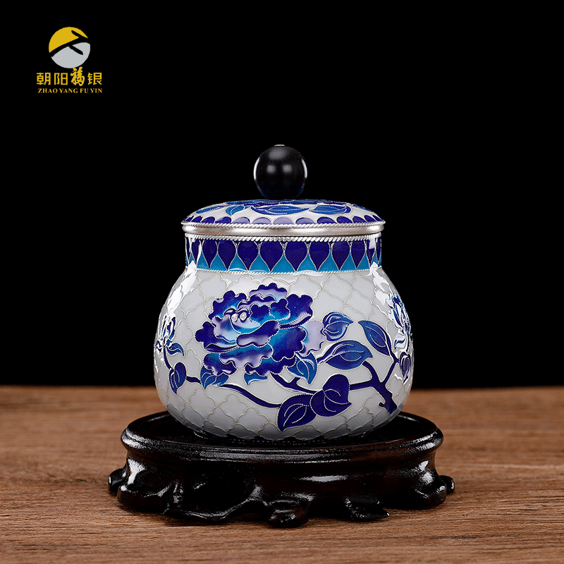 景泰蓝茶叶罐