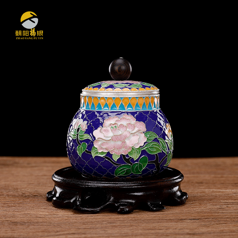 景泰蓝茶叶罐