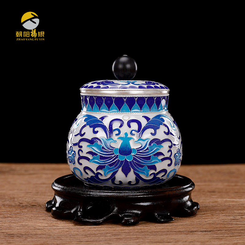 景泰蓝茶叶罐