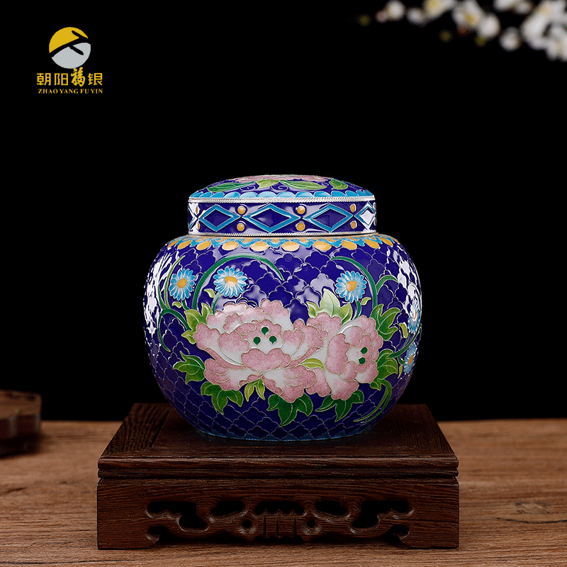 景泰蓝茶叶罐