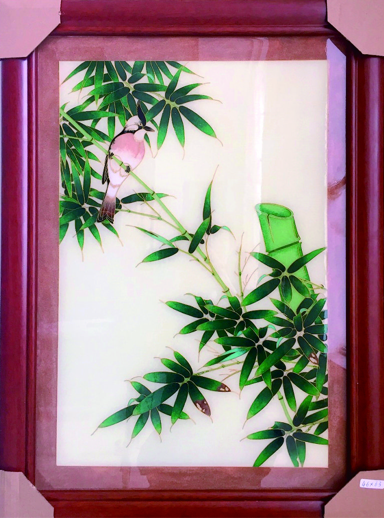 竹子翠鸟