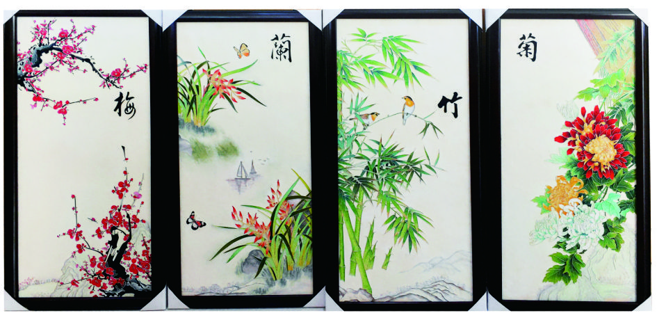四季花鸟图