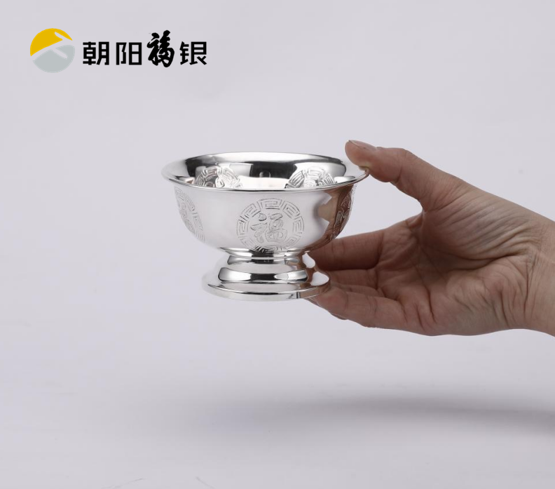 纯银碗