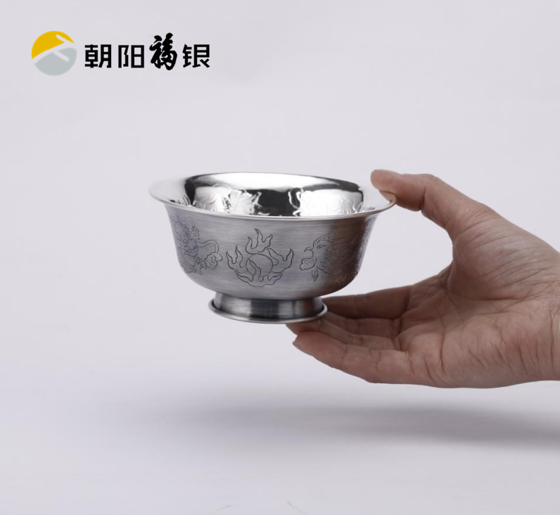 纯银碗
