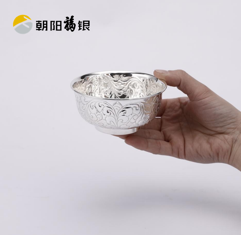 纯银碗