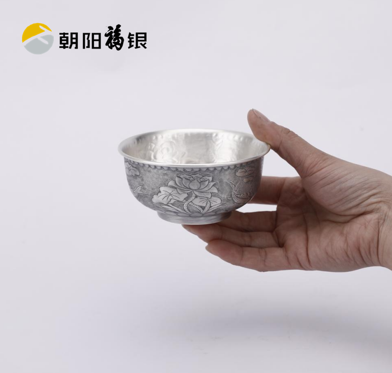 纯银碗