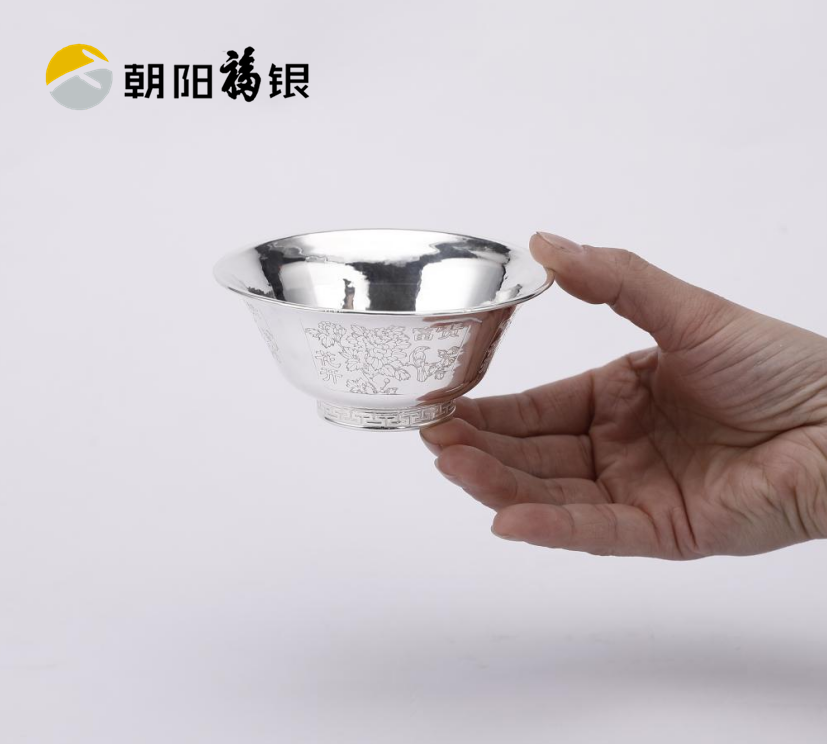 纯银碗
