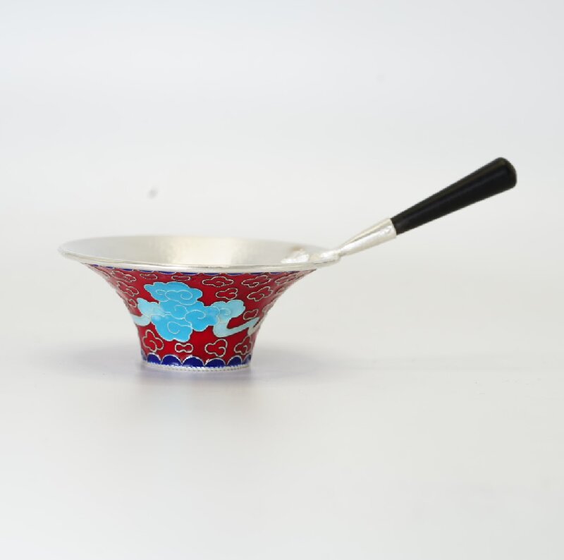 纯银茶漏