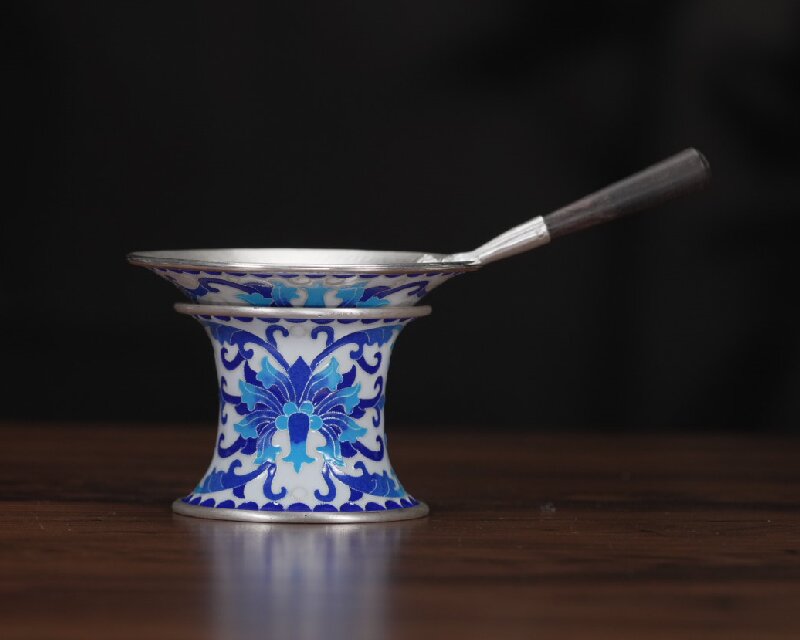 景泰蓝茶漏